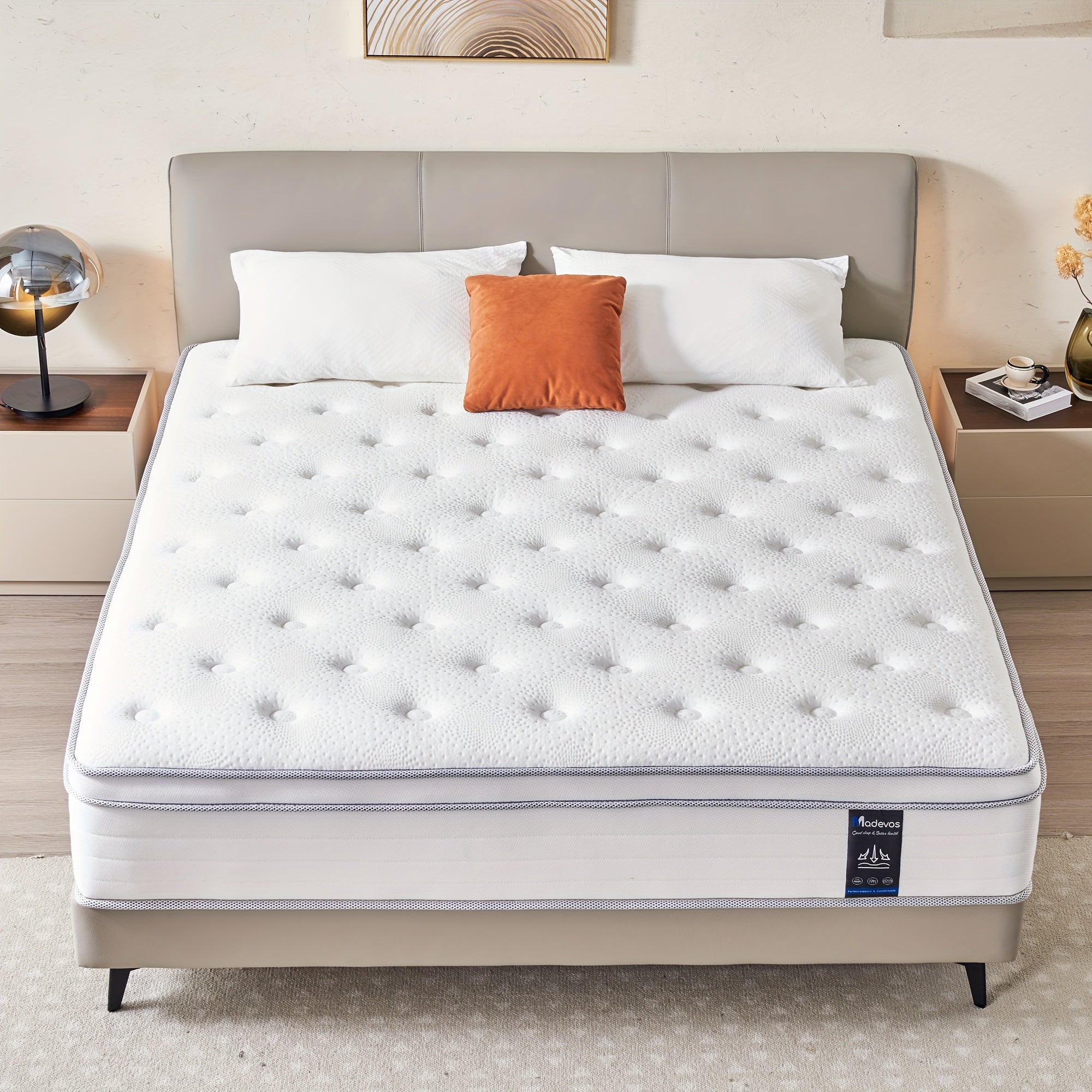 10\u002F12 Inch Multilayer Hybrid Twin Full Queen King Size Mattress- Multiple Sizes & Styles Available, Ergonomic Design With Memory Foam And Pocket Spring, Medium Firm Feel