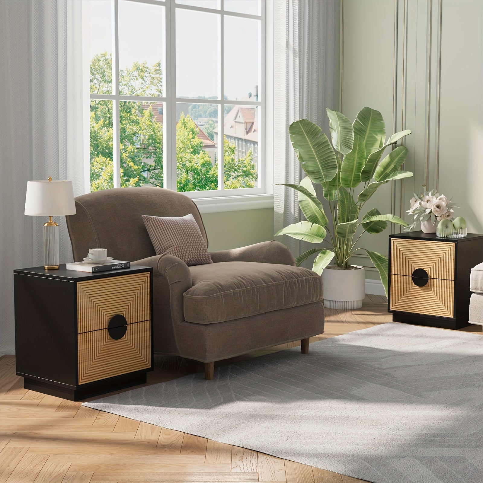 VOWNER 2 - Drawer Nightstand: Modern Design, Build For Durability & Style