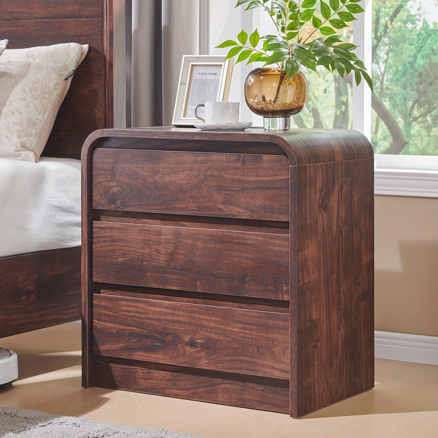 Modern Nightstand, 23.6\