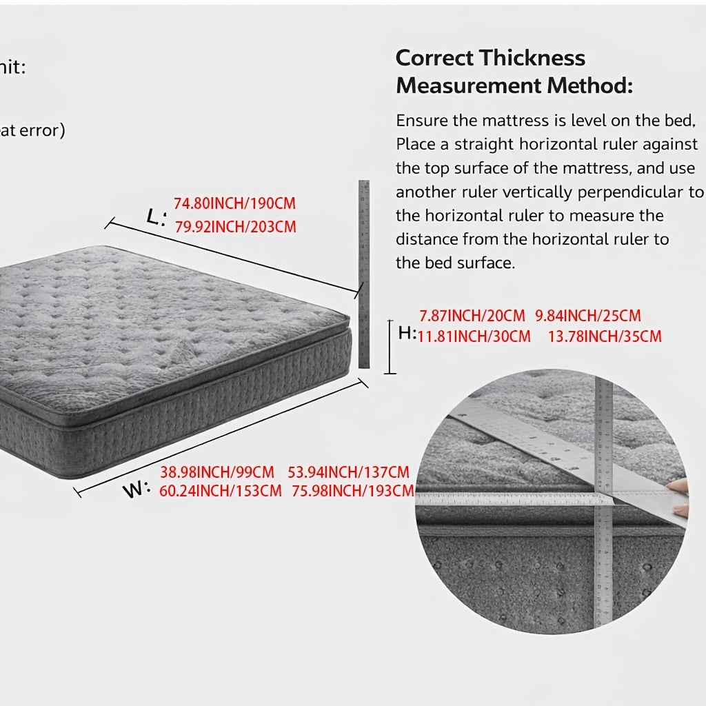 Inches\u002F12-inch\u002F Double, Full, Queen, King Size Memory Foam And Spring Hybrid Mattress, Medium Firmness, Lumbar Support, Suitable For Home Bedrooms And Hotels, Boxed, With Pressure Relief And Sound Insulation Features, Hybrid Construction