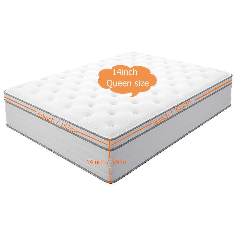 10\u002F12 Inch Multilayer Hybrid Twin Full Queen King Size Mattress- Multiple Sizes & Styles Available, Ergonomic Design With Memory Foam And Pocket Spring, Medium Firm Feel