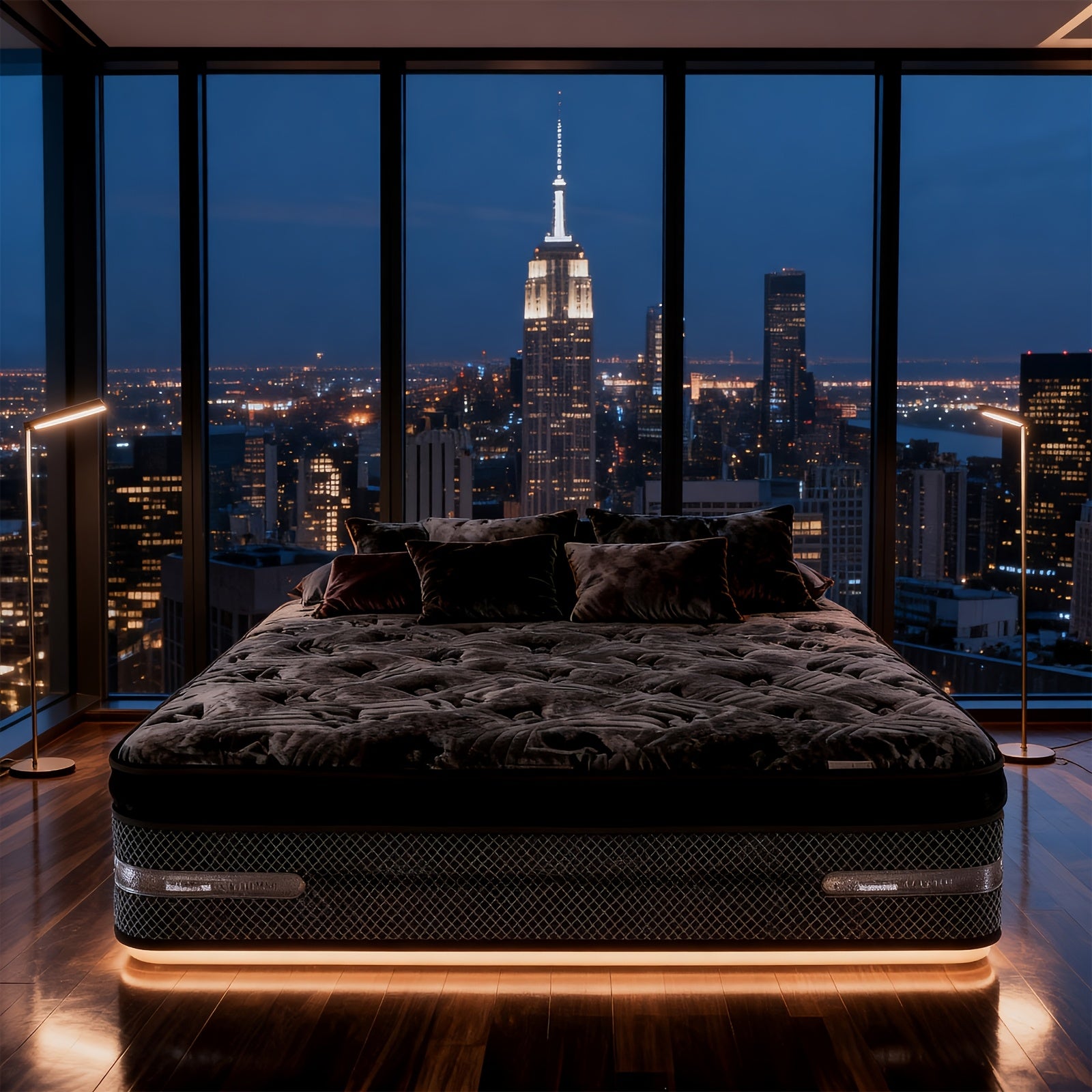 12\u002F14 Inch Queen Size Mattress& King Size Mattress In A Box, Hybrid Mattress with Independent Pocket Spring - Silent And Undisturbing, Memory Foam - High Resilience, Thickened Edge Support, Pressure Release - Lumbar Support, Comfortable& Breathable