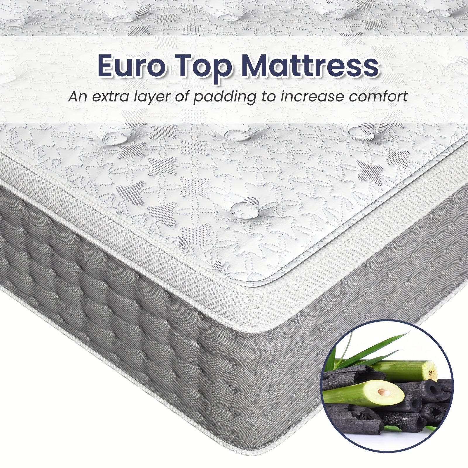Firm Queen King Mattress 12 Inch 14 Inch - Luxury Hybrid Mattress Extra Support - Cooling Firm Bed in a Box with Lumbar & Hip Support- Bed Mattress In A Box - Euro Top Mattress - Fibreglass Free, 365-Night Trial, Bedroom Furniture