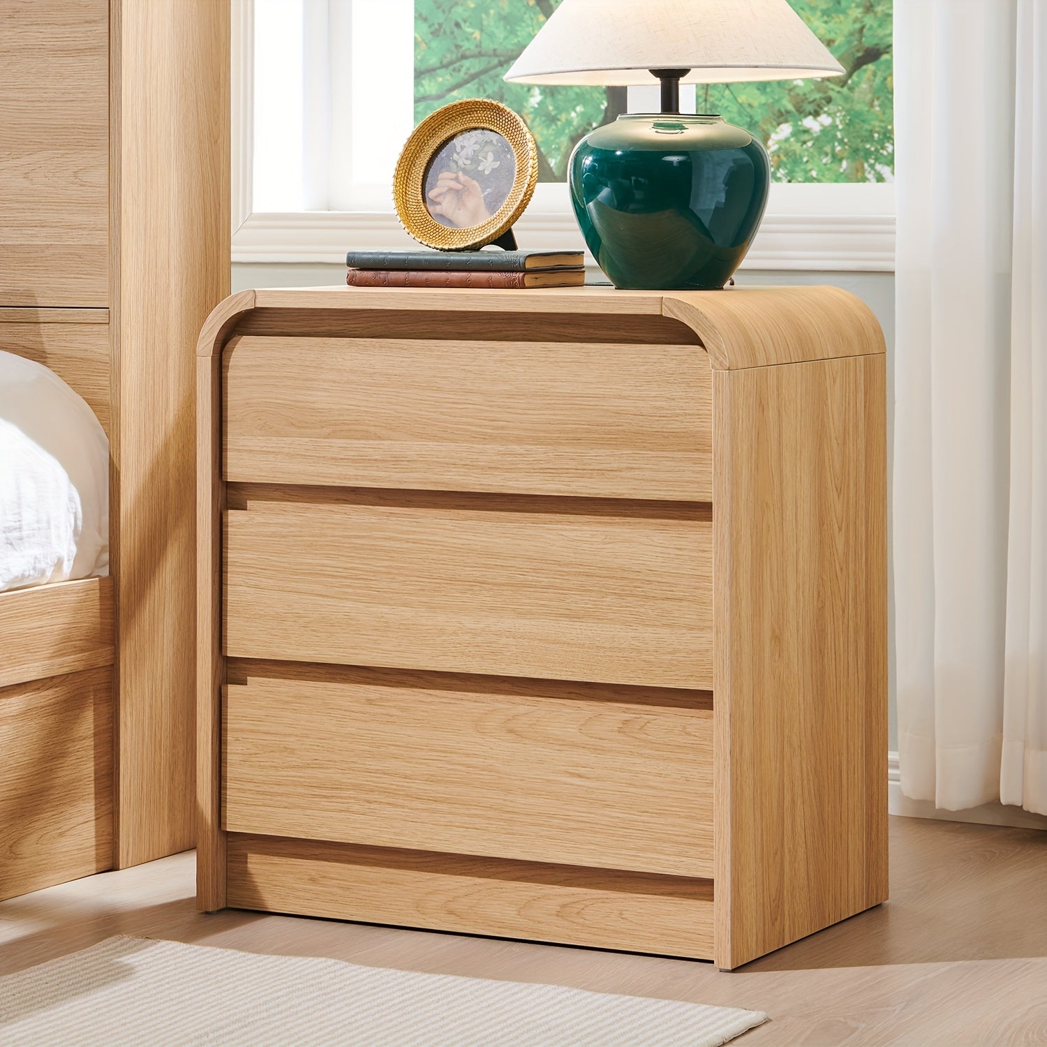 Modern Nightstand, 23.6\