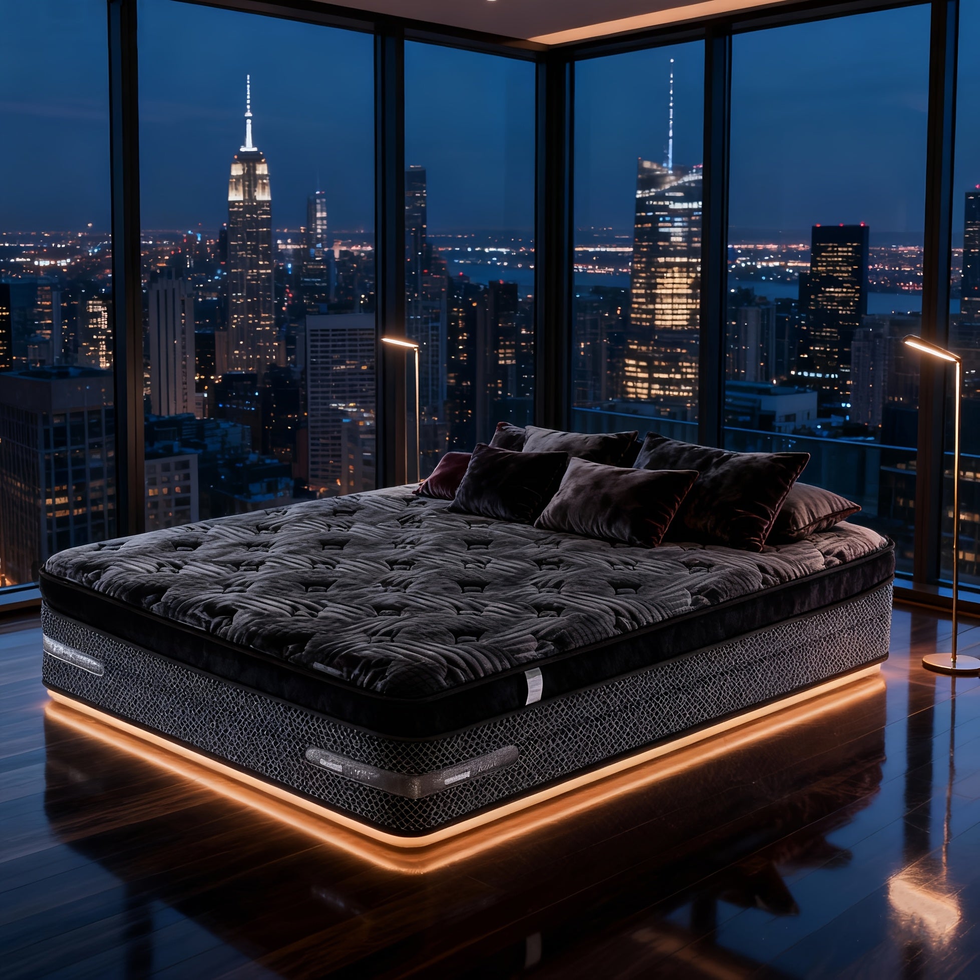 12\u002F14 Inch Queen Size Mattress& King Size Mattress In A Box, Hybrid Mattress with Independent Pocket Spring - Silent And Undisturbing, Memory Foam - High Resilience, Thickened Edge Support, Pressure Release - Lumbar Support, Comfortable& Breathable