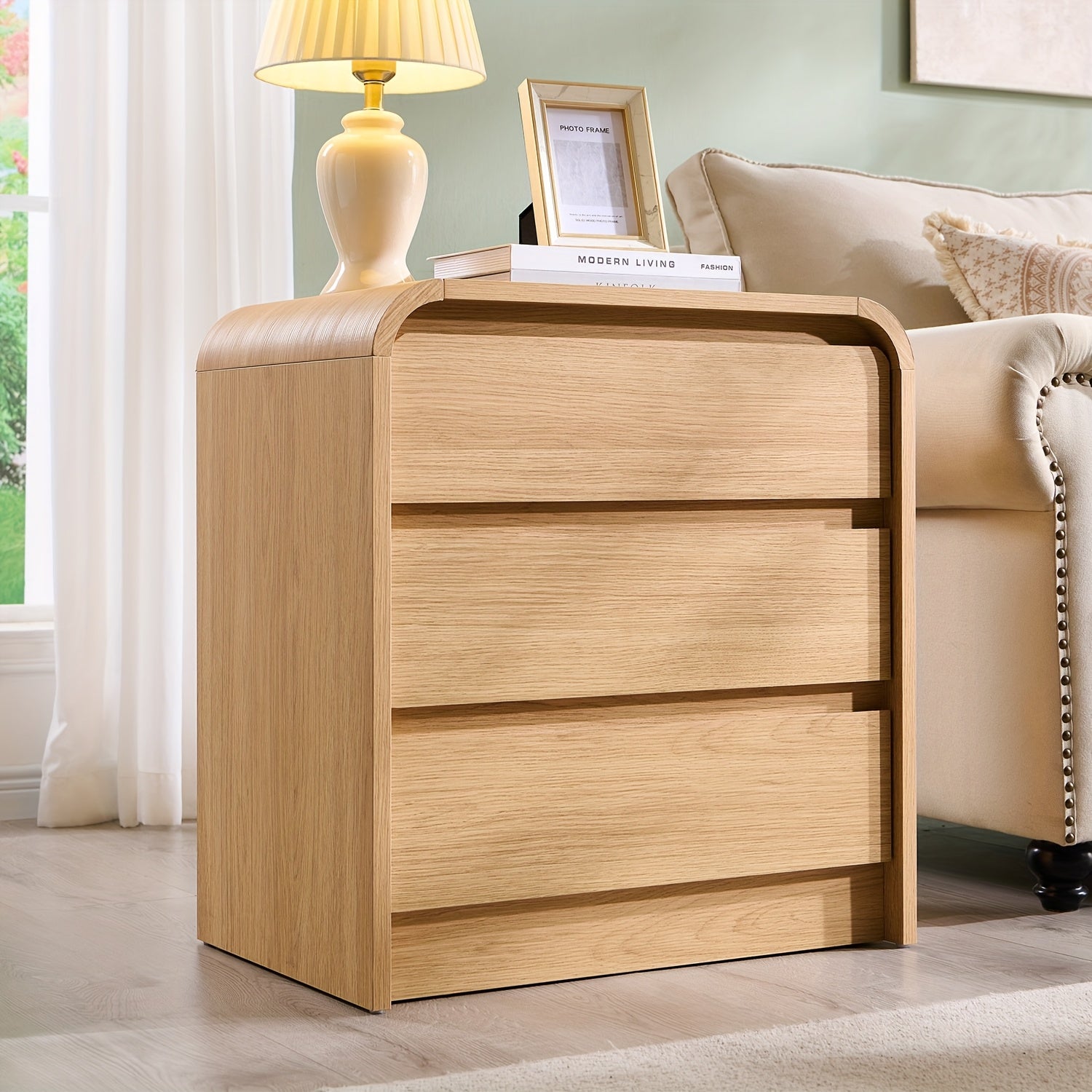 Modern Nightstand, 23.6\